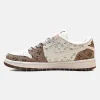 air jordan 1 travis scott LV white brown